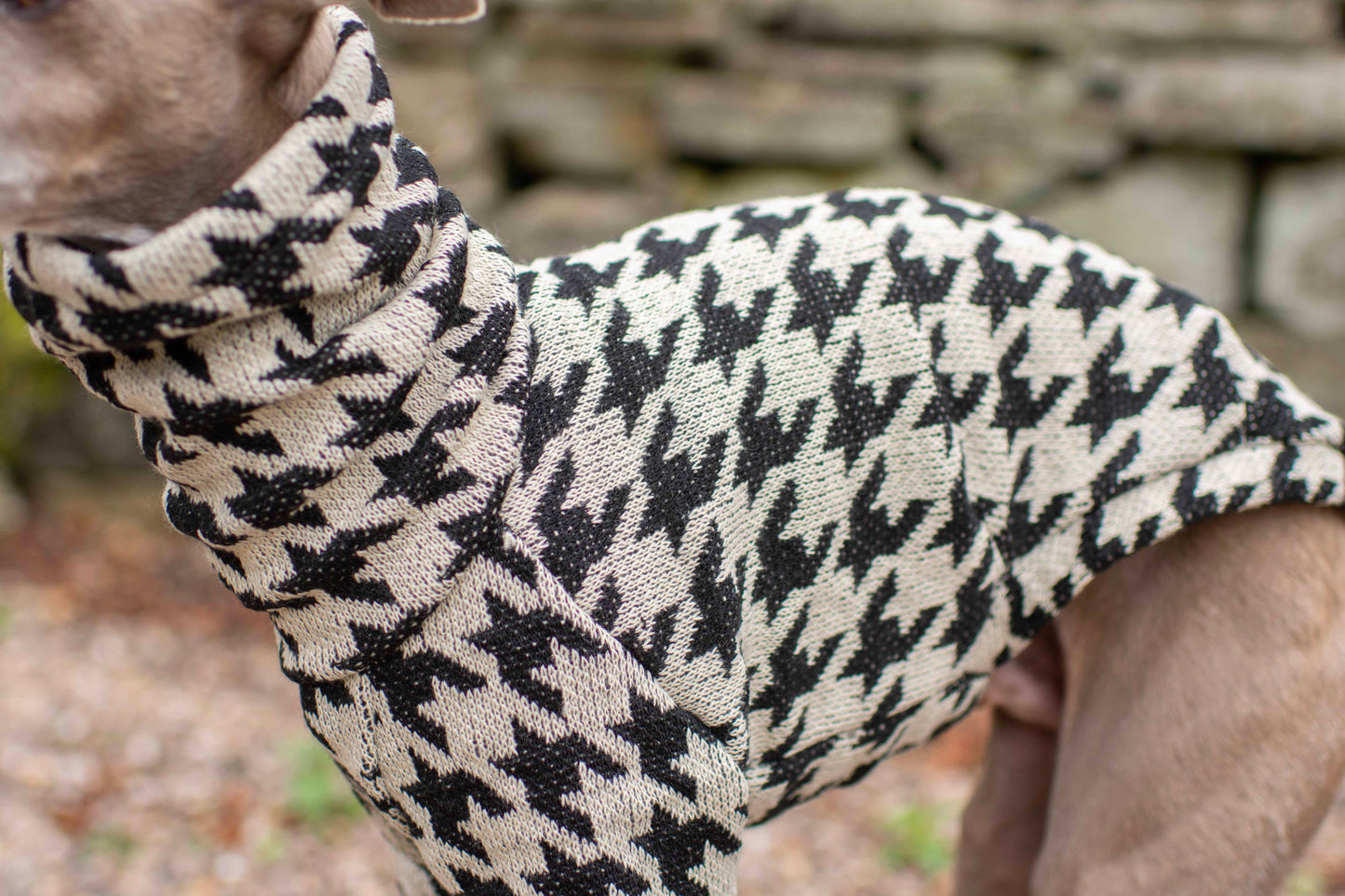 Houndstooth Knit Jumper
