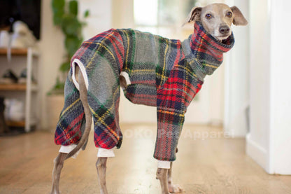 Tartan Knit Onesie