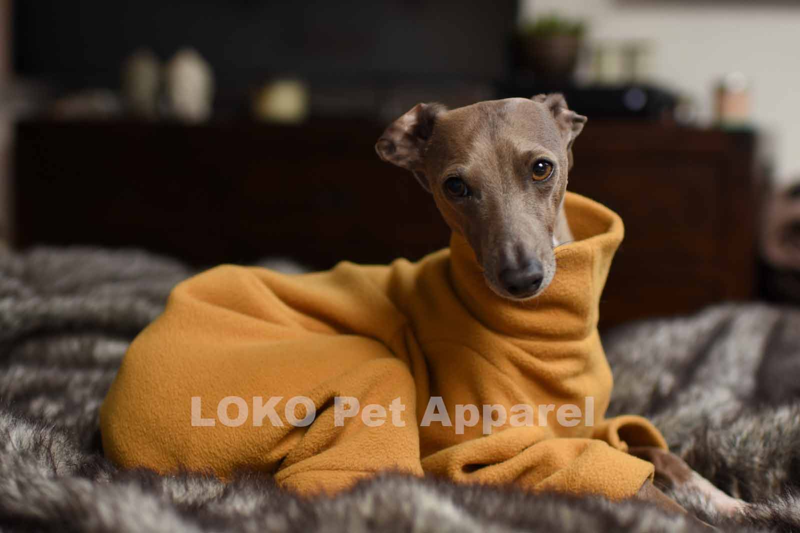 greyhound pyjamas brown stretch fleece, Greyhound onesie